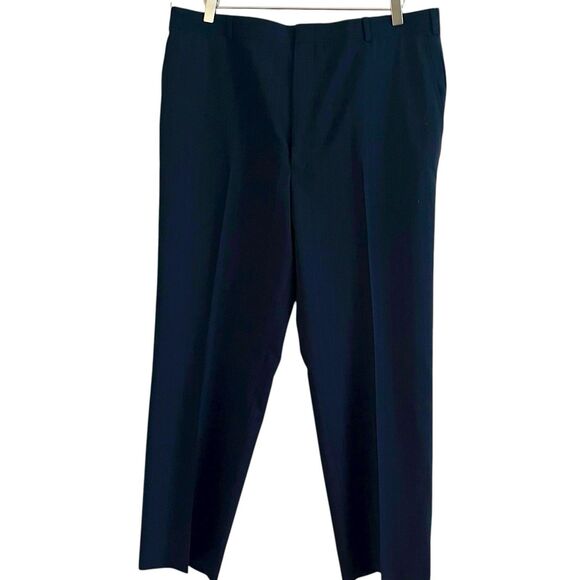 Brooks Brothers Brooksease Suit Set 44R 36x28 Navy Pinstripe Wool Heritage Vtg - Picture 4 of 16